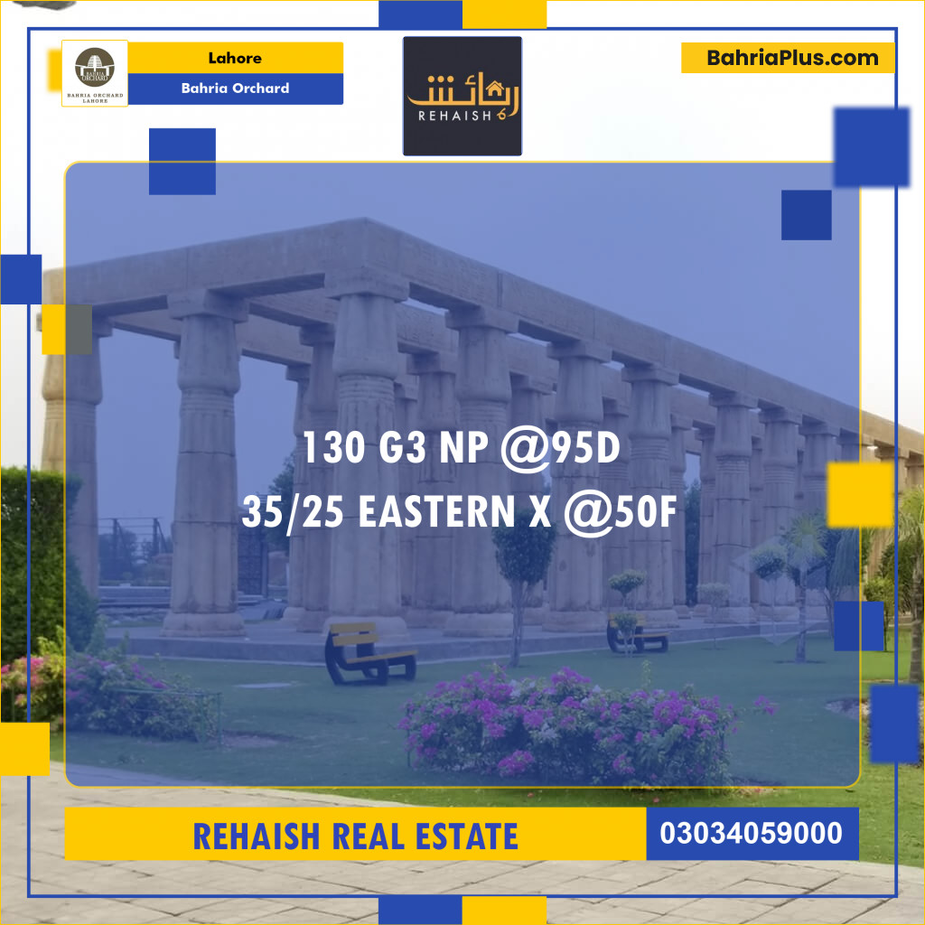 Residential Plot for Sale in Bahria Orchard, Lahore - (BP-219980)