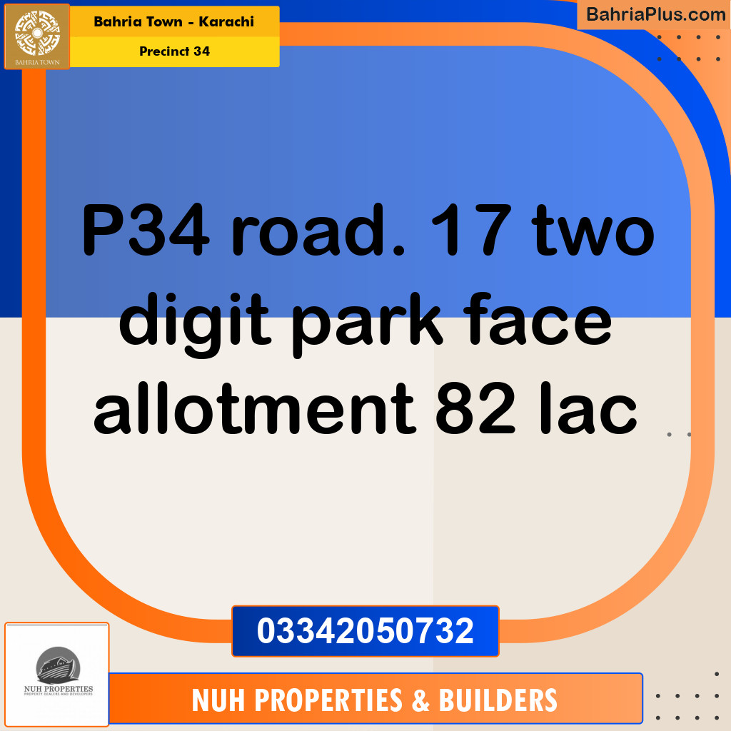 250 Sq. Yards Residential Plot for Sale in Precinct 34 -  Bahria Town, Karachi - (BP-220076)