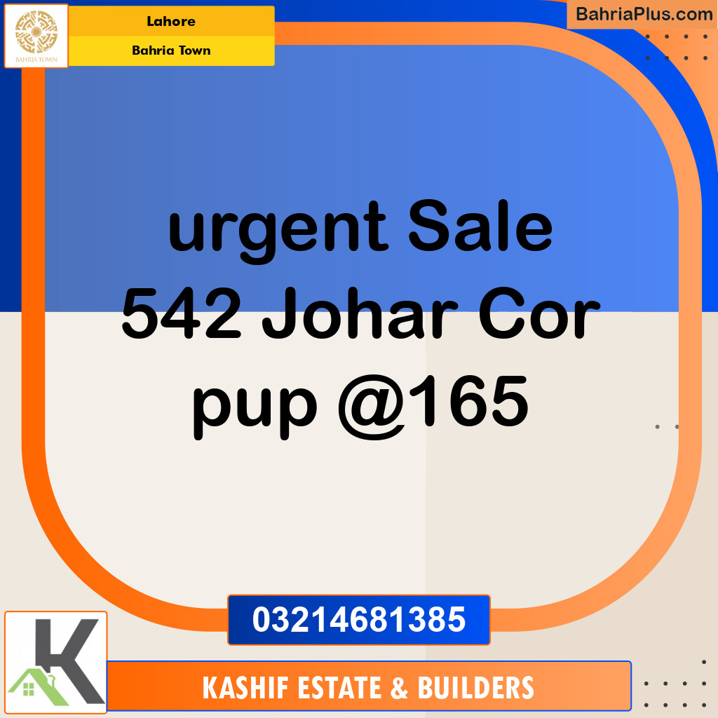 Residential Plot for Sale in Bahria Town, Lahore - (BP-220311)