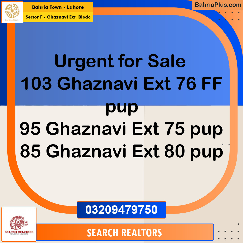 5 Marla Residential Plot for Sale in Sector F - Ghaznavi Ext. Block - Bahria Town, Lahore - (BP-220328)