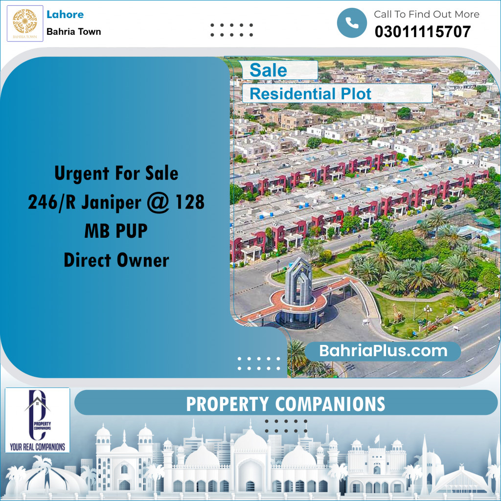 Residential Plot for Sale in Bahria Town, Lahore - (BP-220364)