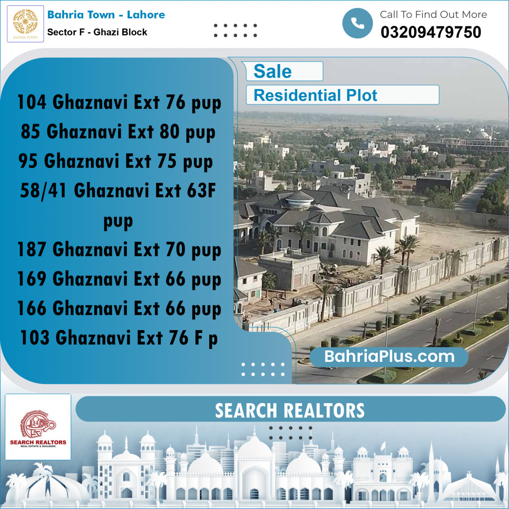 5 Marla Residential Plot for Sale in Sector F - Ghazi Block -  Bahria Town, Lahore - (BP-220674)