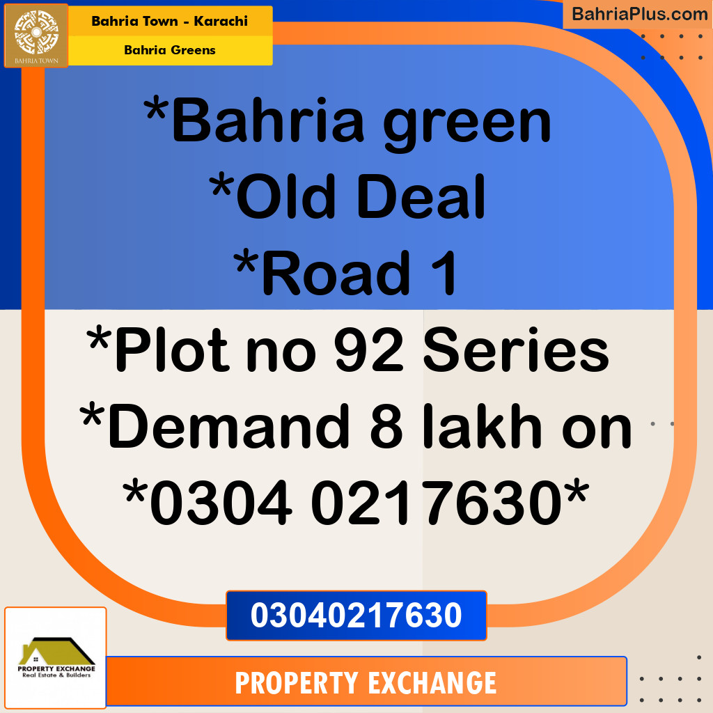75 Sq. Yards Residential Plot for Sale in Bahria Greens - Bahria Town, Karachi - (BP-220904)