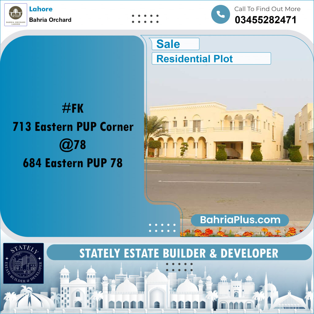 Residential Plot for Sale in Bahria Orchard, Lahore - (BP-221093)