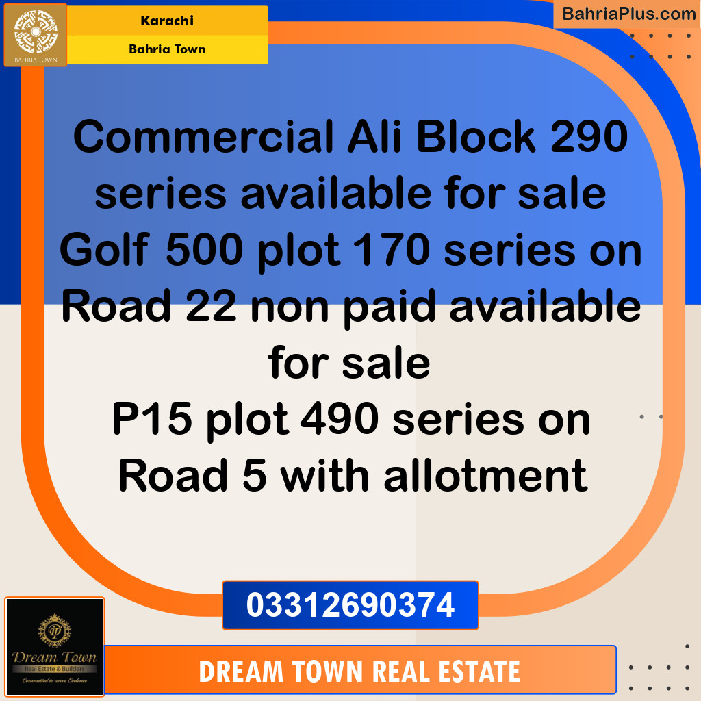 Residential Plot for Sale in Bahria Town, Karachi - (BP-221158)
