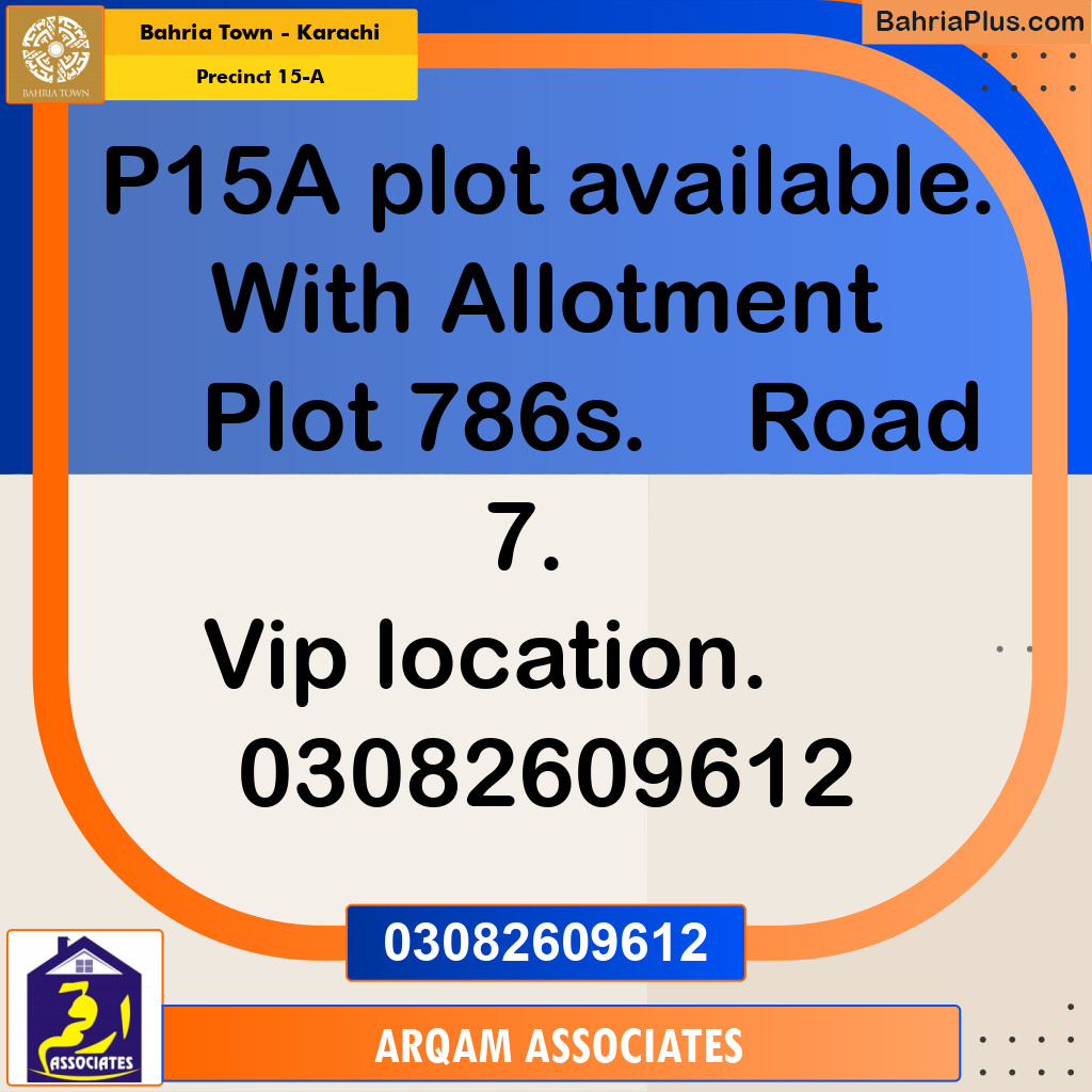 125 Sq. Yards Residential Plot for Sale in Precinct 15-A -  Bahria Town, Karachi - (BP-221253)