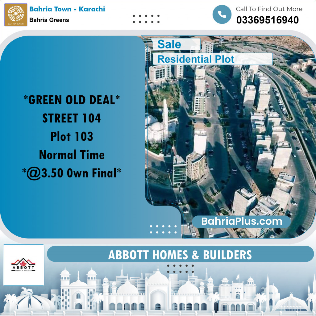 125 Sq. Yards Residential Plot for Sale in Bahria Greens -  Bahria Town, Karachi - (BP-221254)