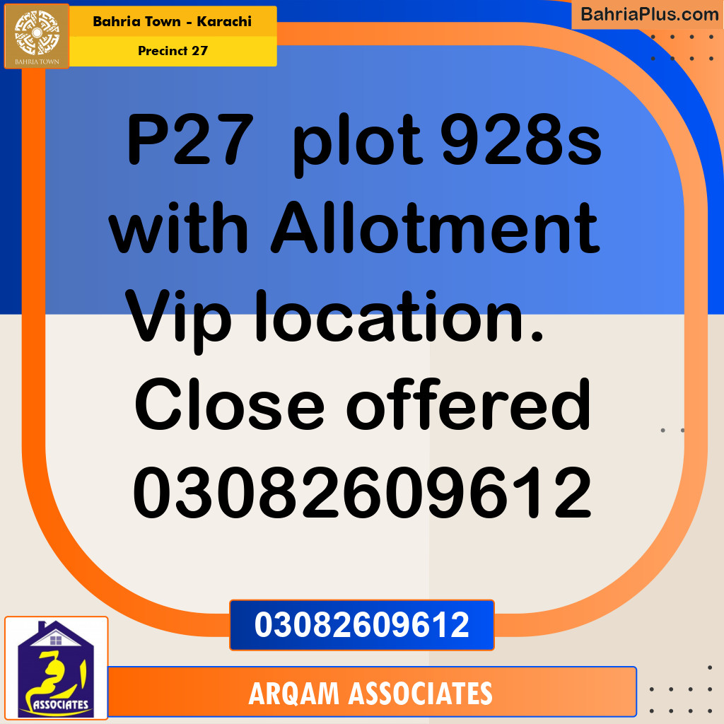 125 Sq. Yards Residential Plot for Sale in Precinct 27 -  Bahria Town, Karachi - (BP-221257)