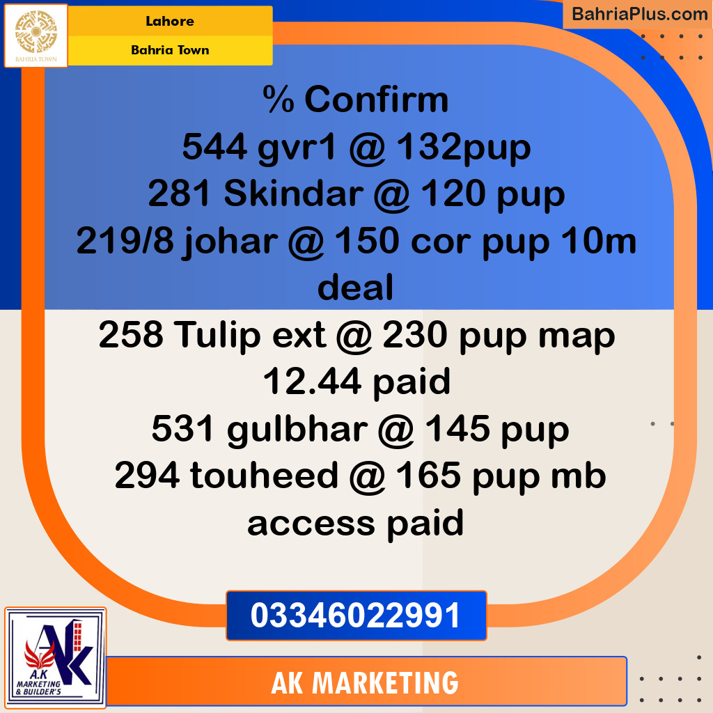 10 Marla Residential Plot for Sale in Bahria Town, Lahore - (BP-221436)