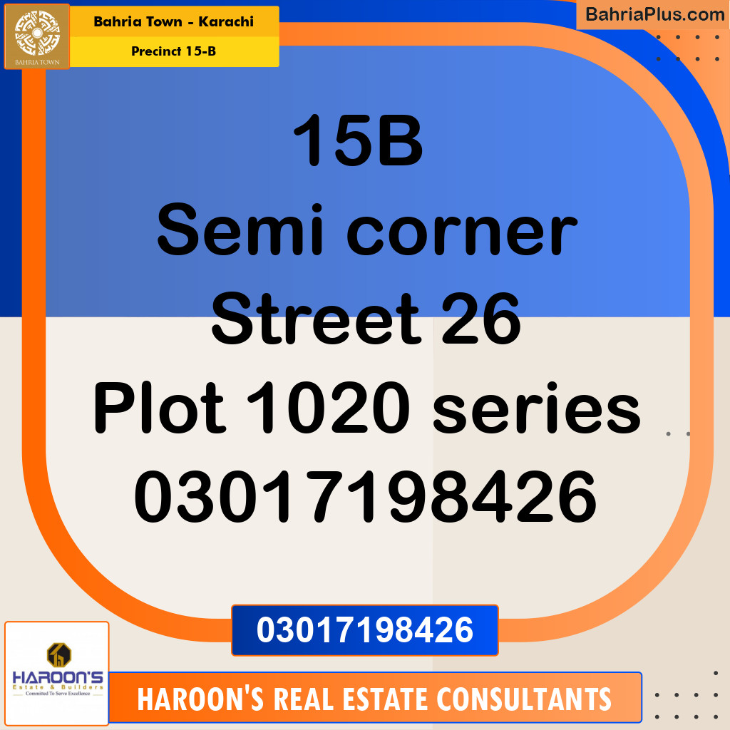 125 Sq. Yards Residential Plot for Sale in Precinct 15-B -  Bahria Town, Karachi - (BP-221516)