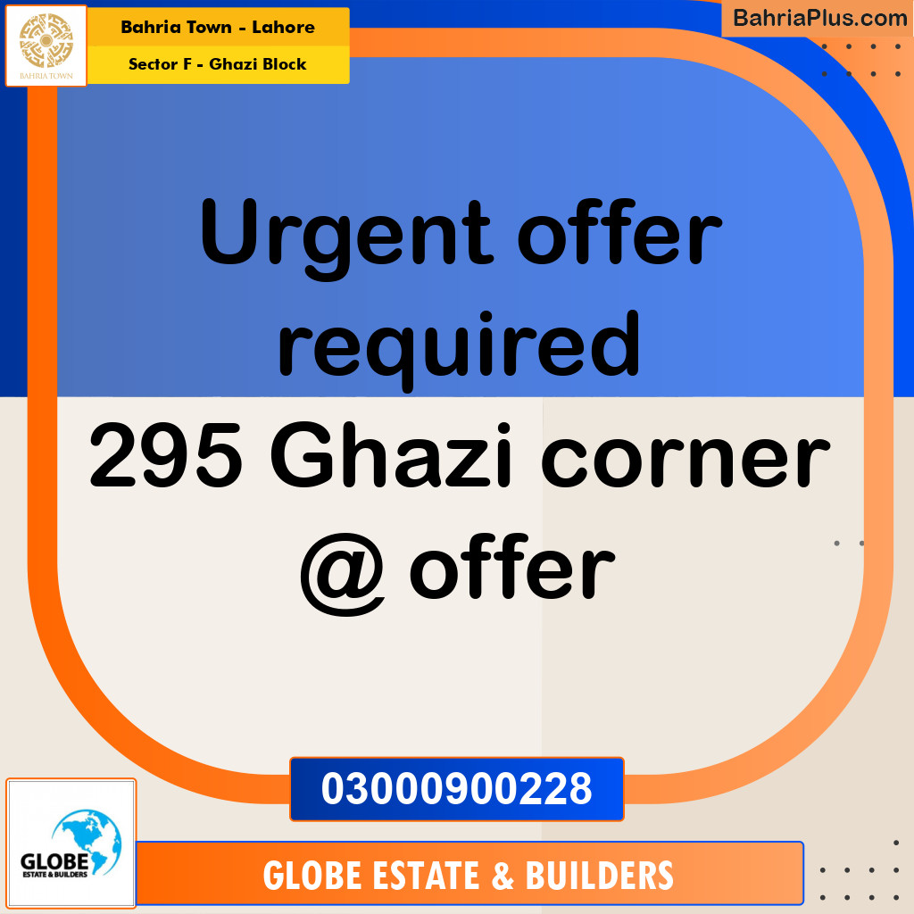 10 Marla Residential Plot for Sale in Sector F - Ghazi Block - Bahria Town, Lahore - (BP-221689)