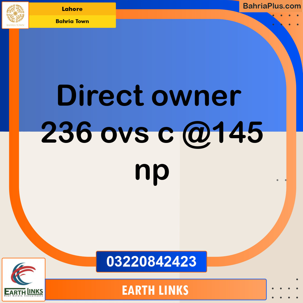 Residential Plot for Sale in Bahria Town, Lahore - (BP-221699)