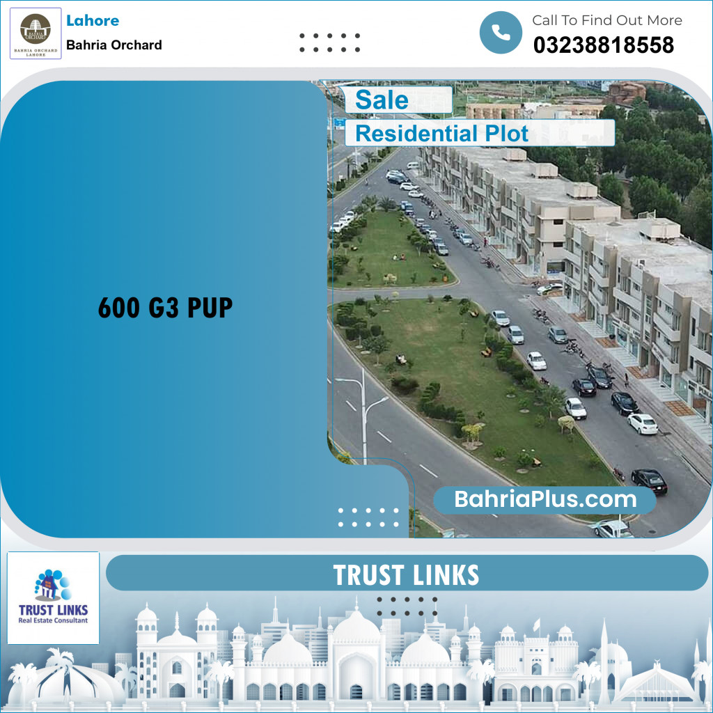 Residential Plot for Sale in Bahria Orchard, Lahore - (BP-221755)