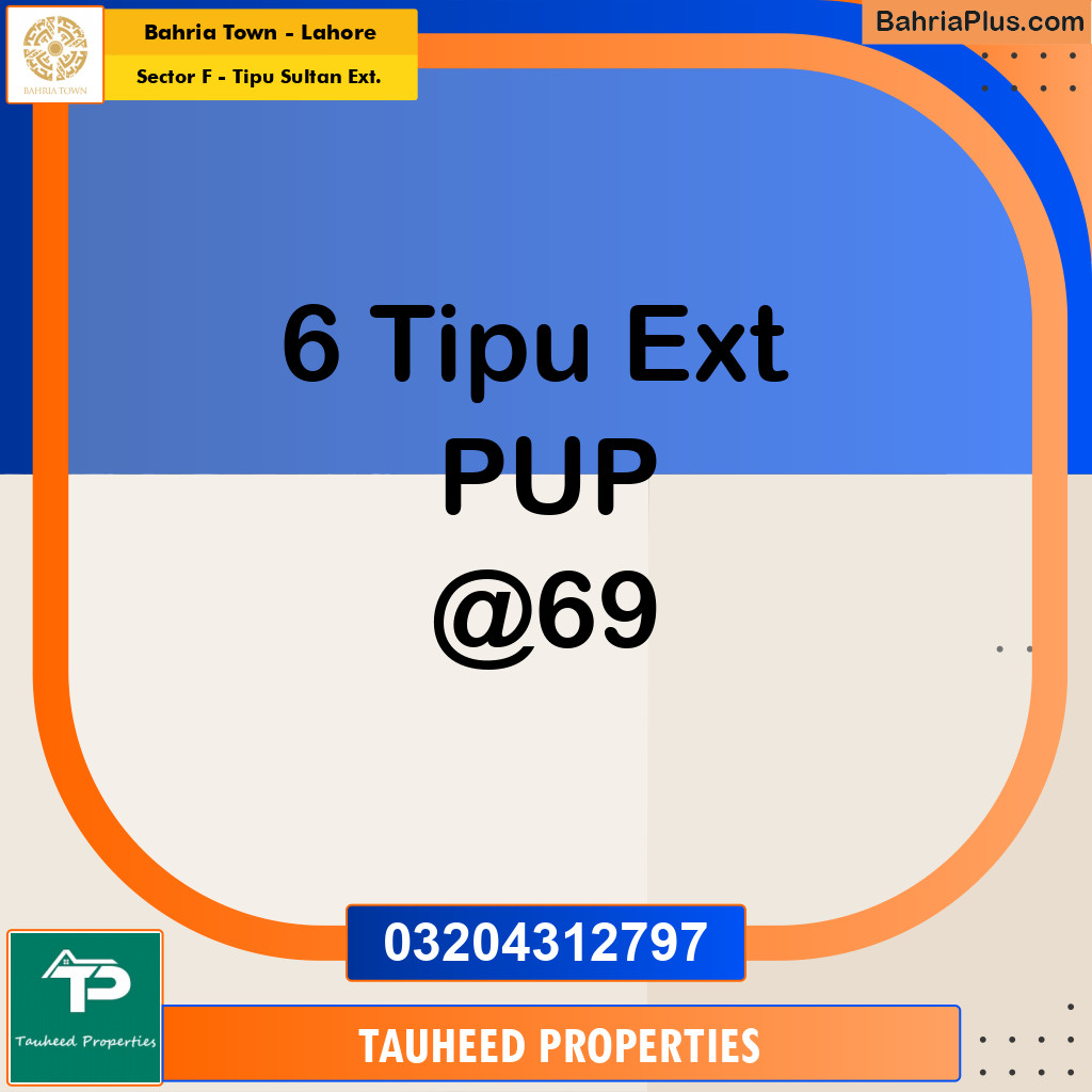 5 Marla Residential Plot for Sale in Sector F - Tipu Sultan Ext. - Bahria Town, Lahore - (BP-221831)