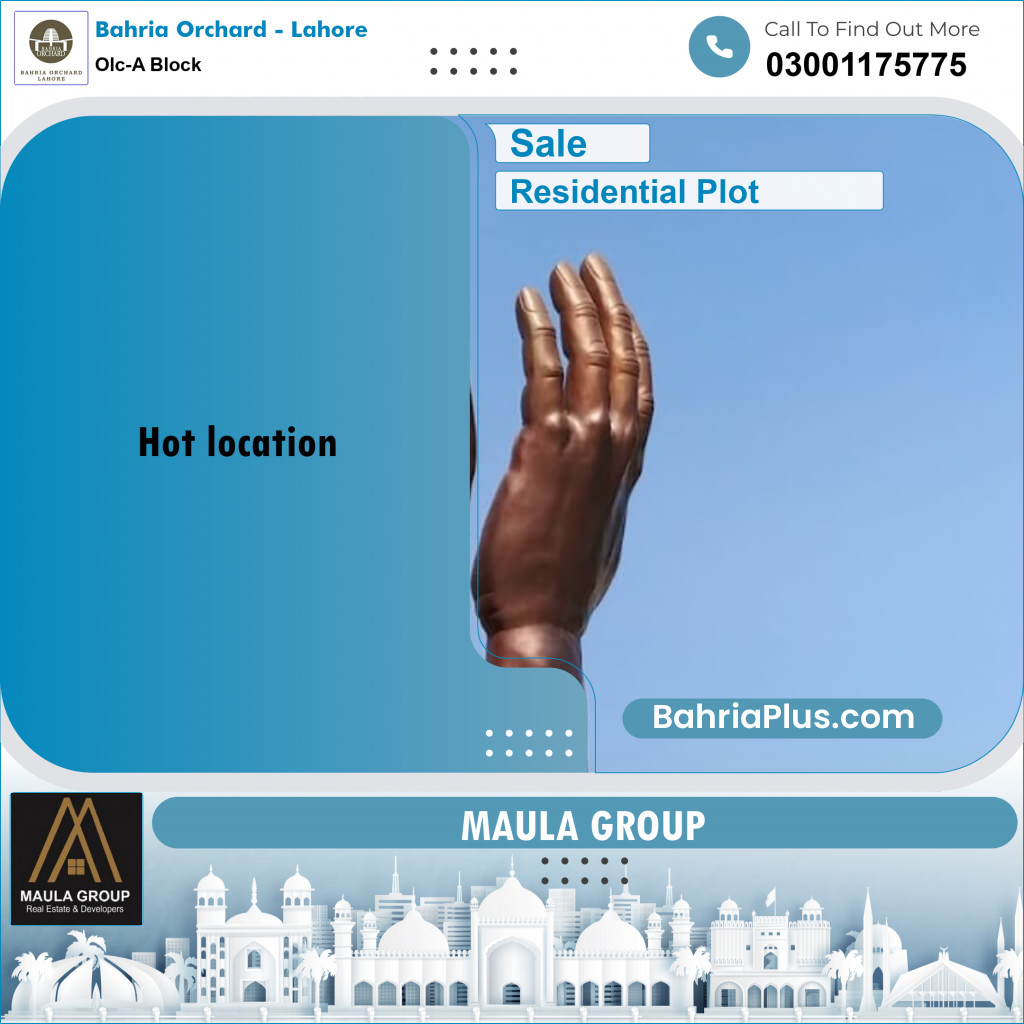 5 Marla Residential Plot for Sale in OLC-A Block -  Bahria Orchard, Lahore - (BP-221871)