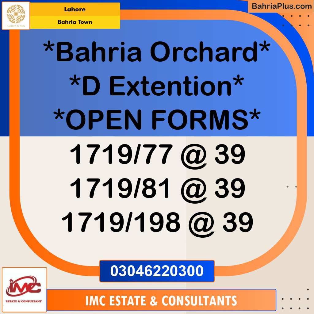 Residential Plot for Sale in Bahria Town, Lahore - (BP-222105)