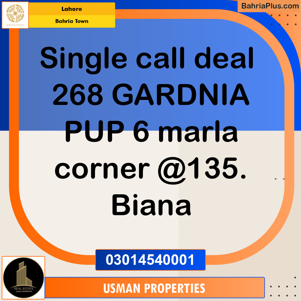 Residential Plot for Sale in Bahria Town, Lahore - (BP-222160)