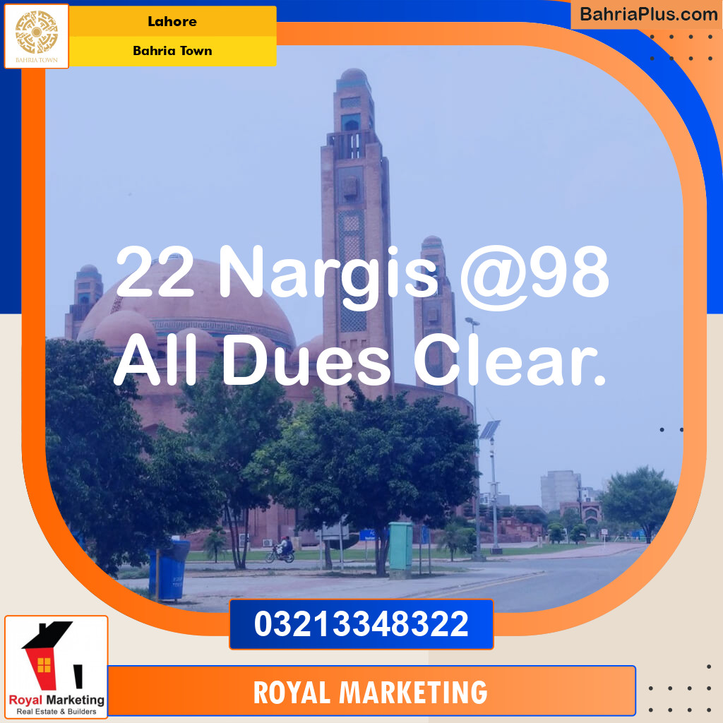 Residential Plot for Sale in Bahria Town, Lahore - (BP-222179)