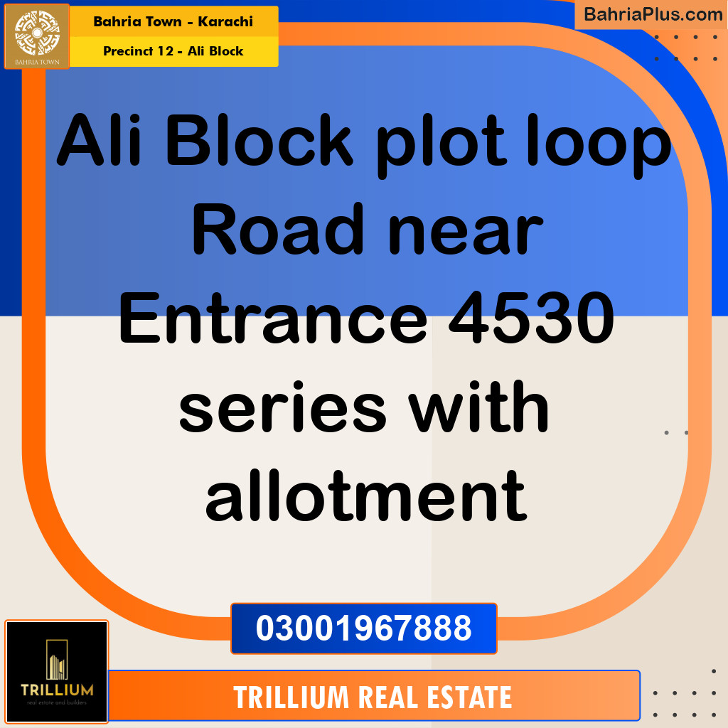 125 Sq. Yards Residential Plot for Sale in Precinct 12 - Ali Block - Bahria Town, Karachi - (BP-222207)