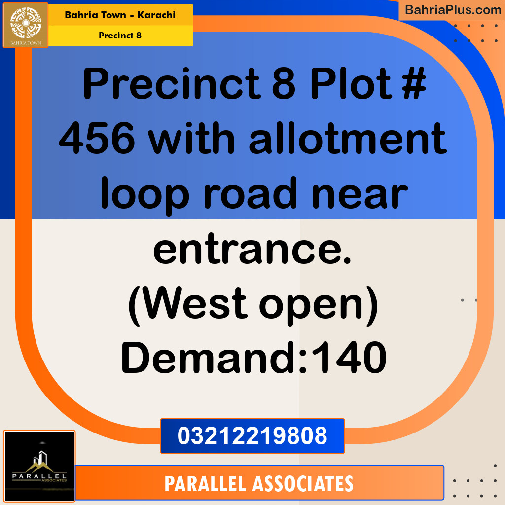 250 Sq. Yards Residential Plot for Sale in Precinct 8 -  Bahria Town, Karachi - (BP-222342)