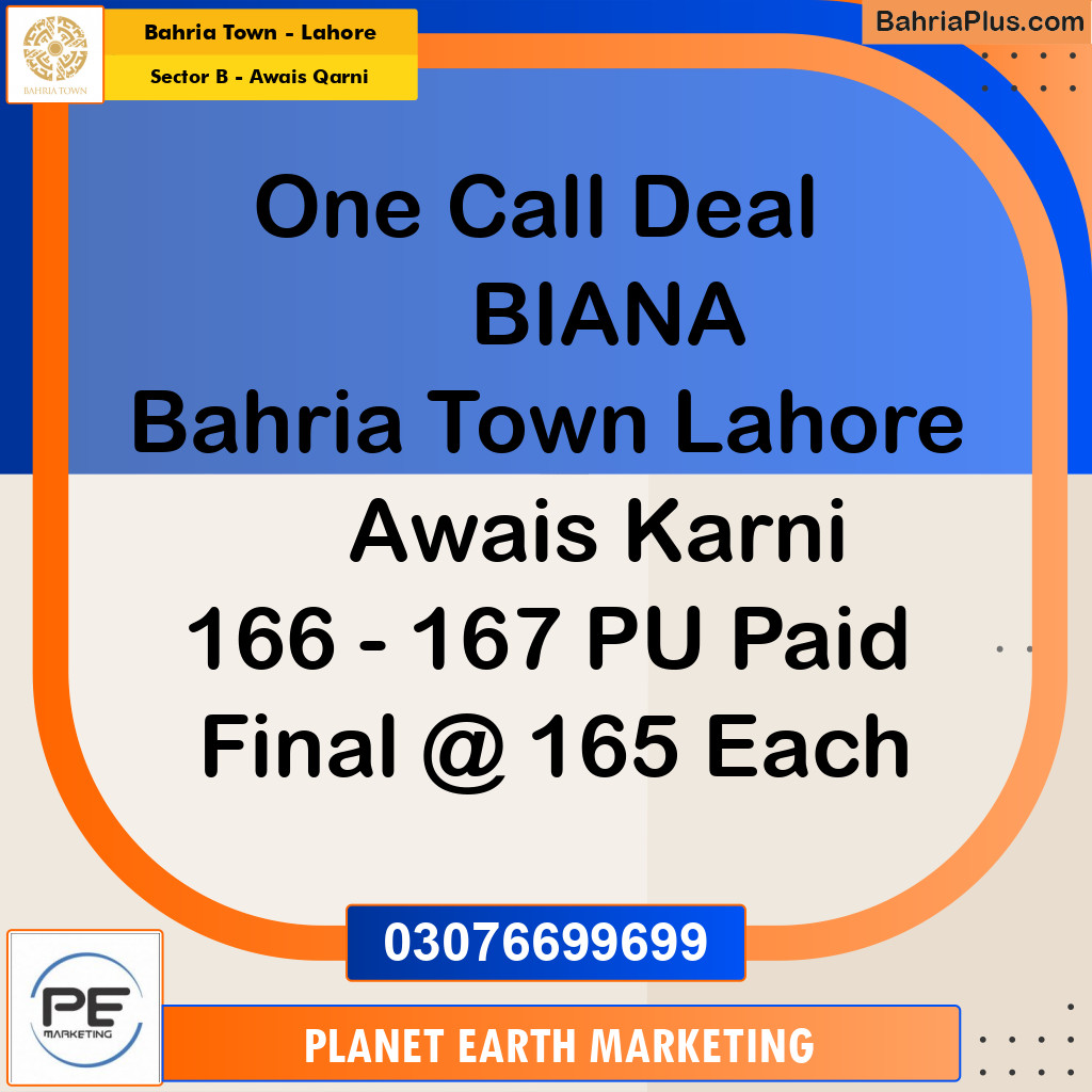 10 Marla Residential Plot for Sale in Sector B - Awais Qarni -  Bahria Town, Lahore - (BP-222482)