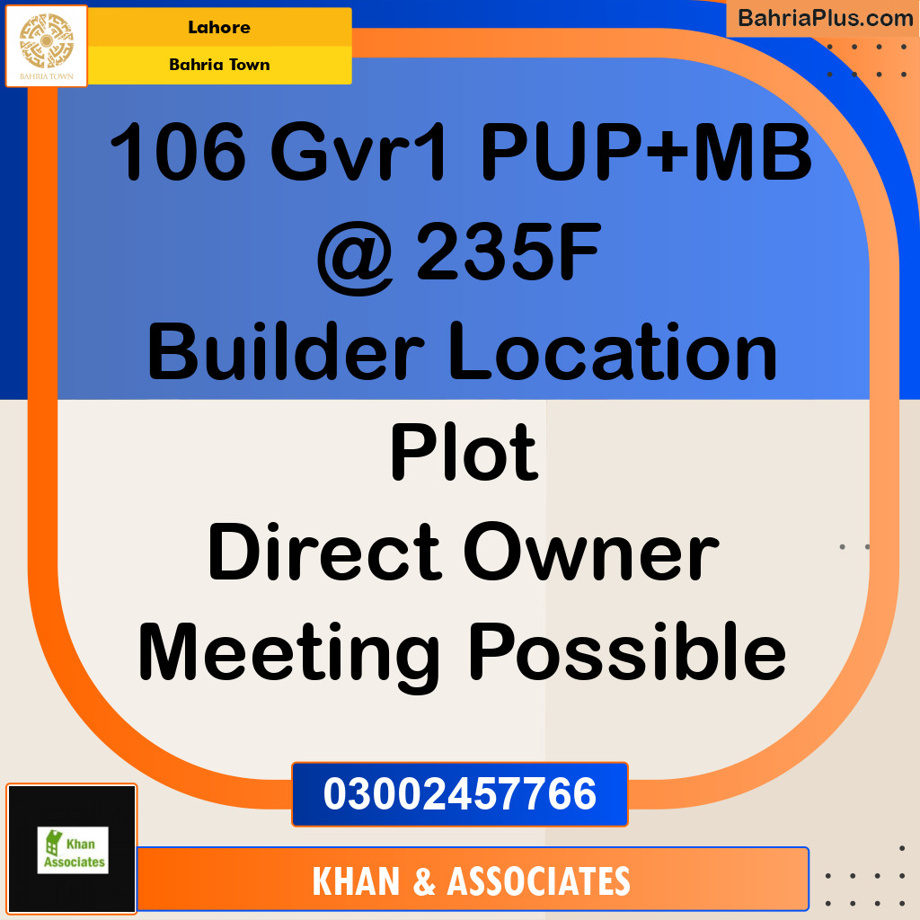 Residential Plot for Sale in Bahria Town, Lahore - (BP-222509)