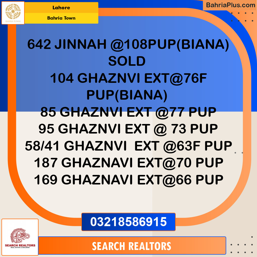 Residential Plot for Sale in Bahria Town, Lahore - (BP-222565)