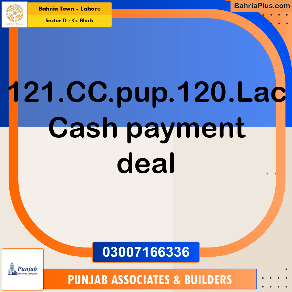 Residential Plot for Sale in Sector D - CC Block -  Bahria Town, Lahore - (BP-222647)