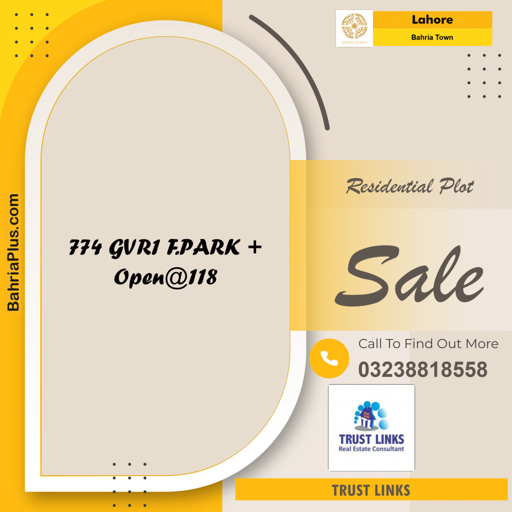 Residential Plot for Sale in Bahria Town, Lahore - (BP-222657)