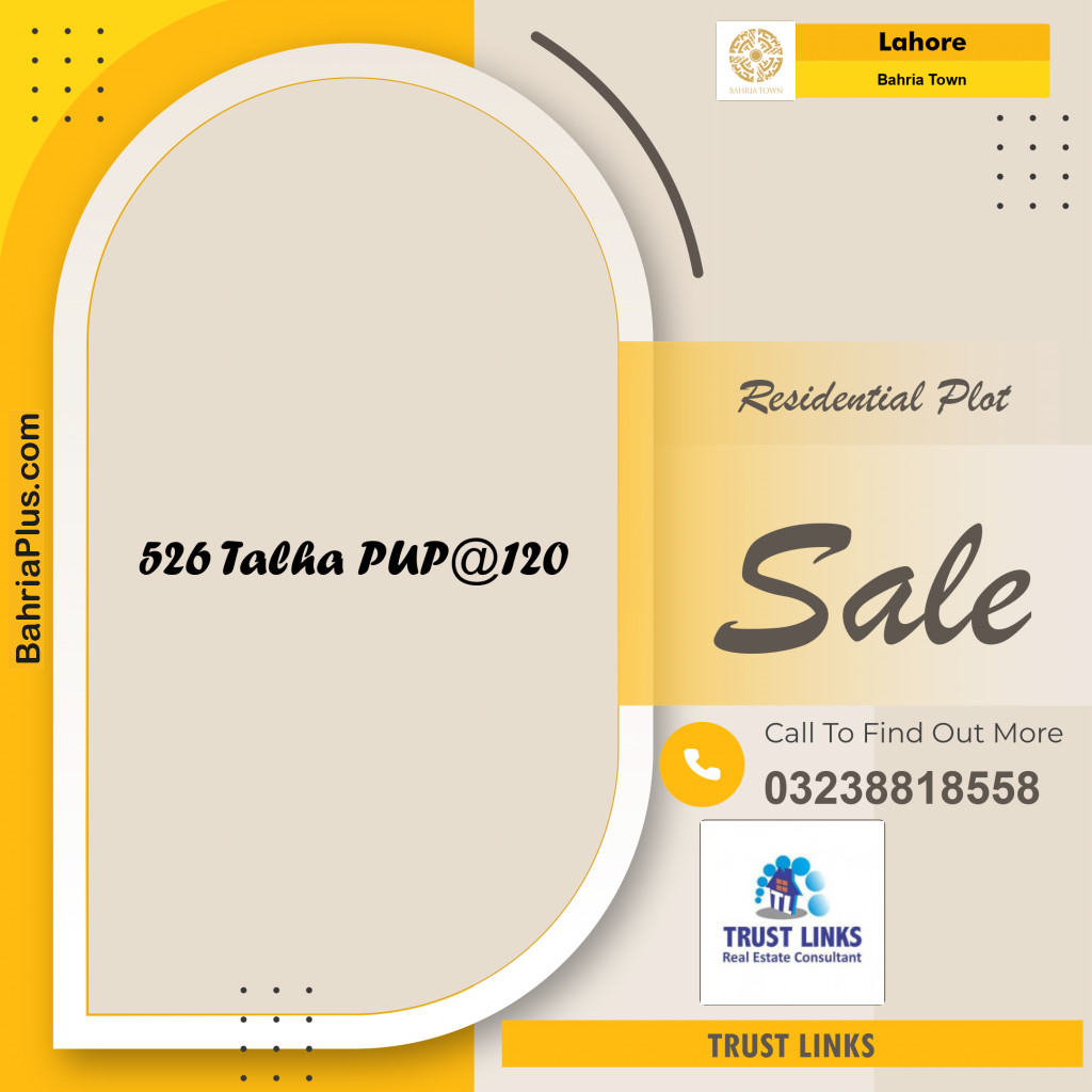 Residential Plot for Sale in Bahria Town, Lahore - (BP-222658)