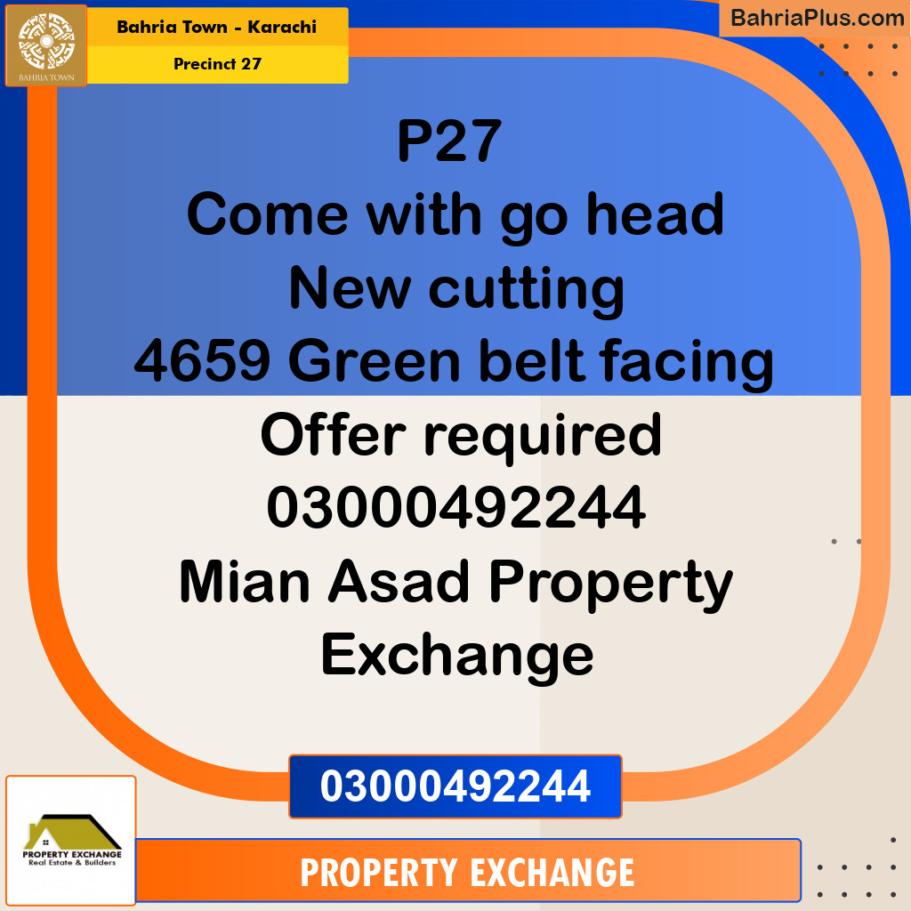 125 Sq. Yards Residential Plot for Sale in Precinct 27 -  Bahria Town, Karachi - (BP-222670)