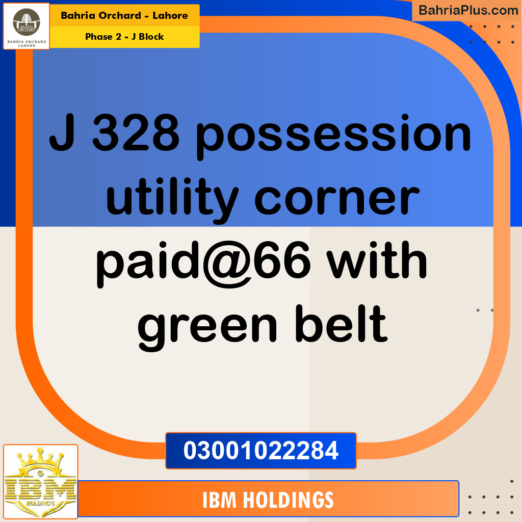 8 Marla Residential Plot for Sale in Phase 2 - J Block -  Bahria Orchard, Lahore - (BP-222820)