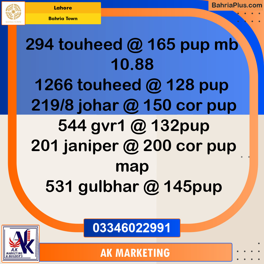 10 Marla Residential Plot for Sale in Bahria Town, Lahore - (BP-222864)