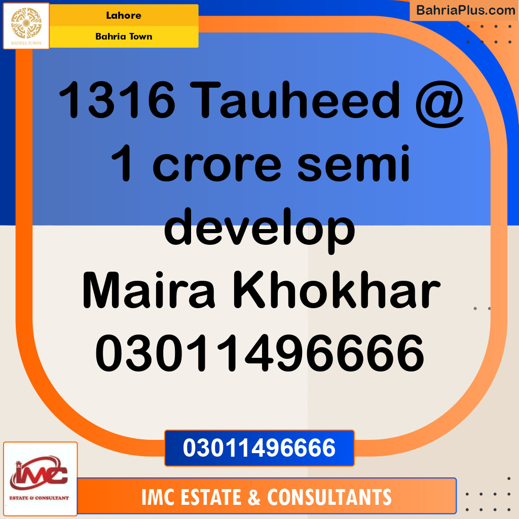 Residential Plot for Sale in Bahria Town, Lahore - (BP-222874)