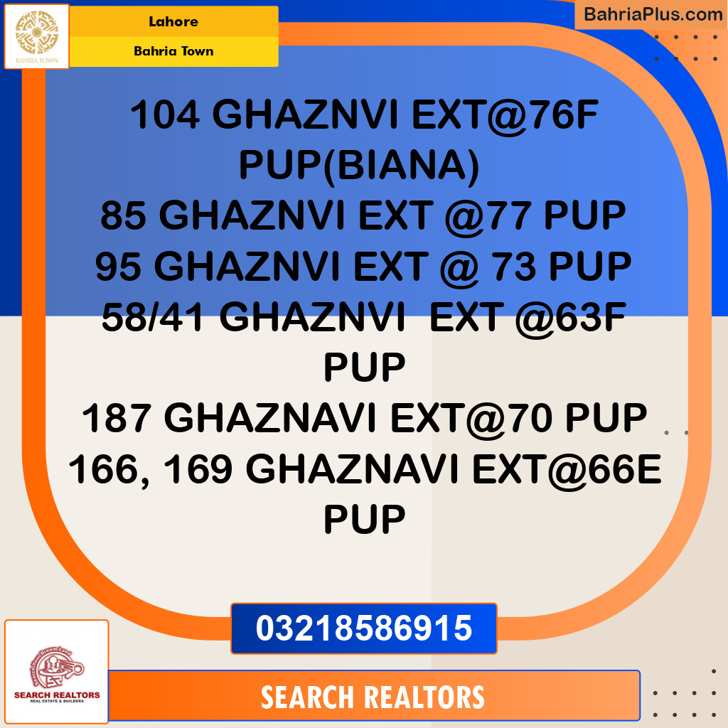 Residential Plot for Sale in Bahria Town, Lahore - (BP-222905)