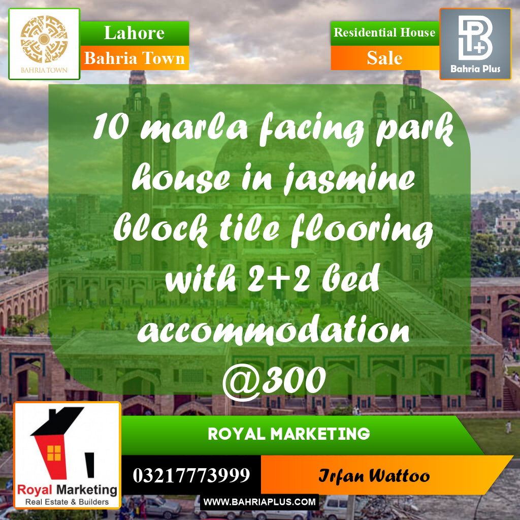 Residential House for Sale in Bahria Town, Lahore - (BP-222978)