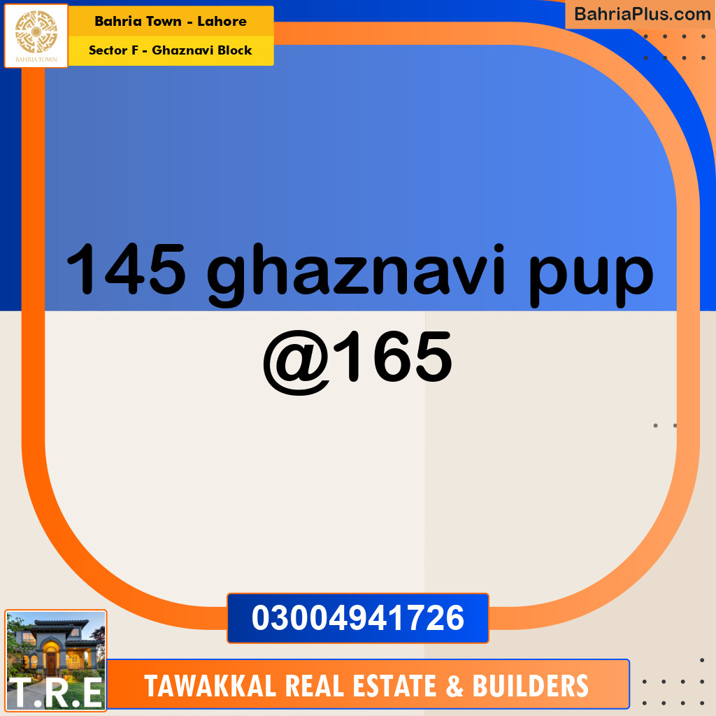 10 Marla Residential Plot for Sale in Sector F - Ghaznavi Block -  Bahria Town, Lahore - (BP-223125)