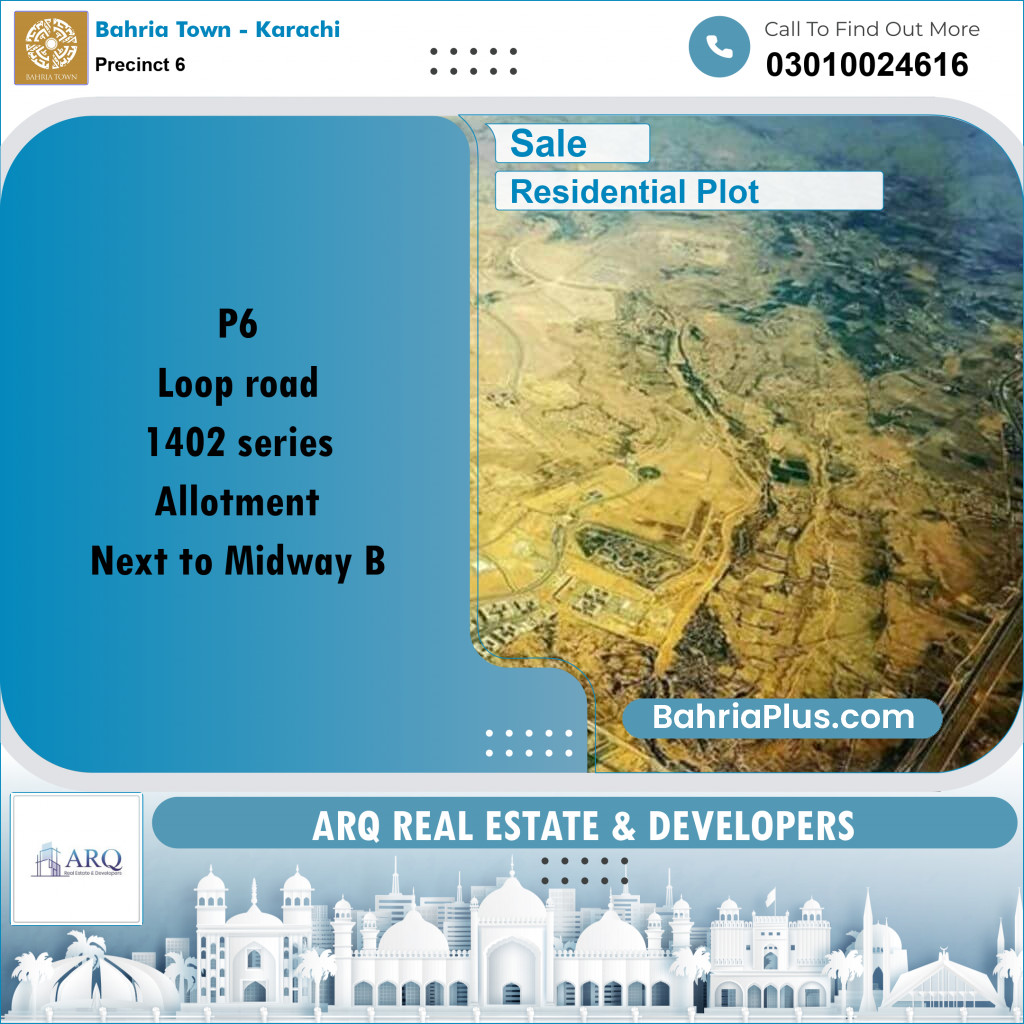272 Sq. Yards Residential Plot for Sale in Precinct 6 -  Bahria Town, Karachi - (BP-223320)