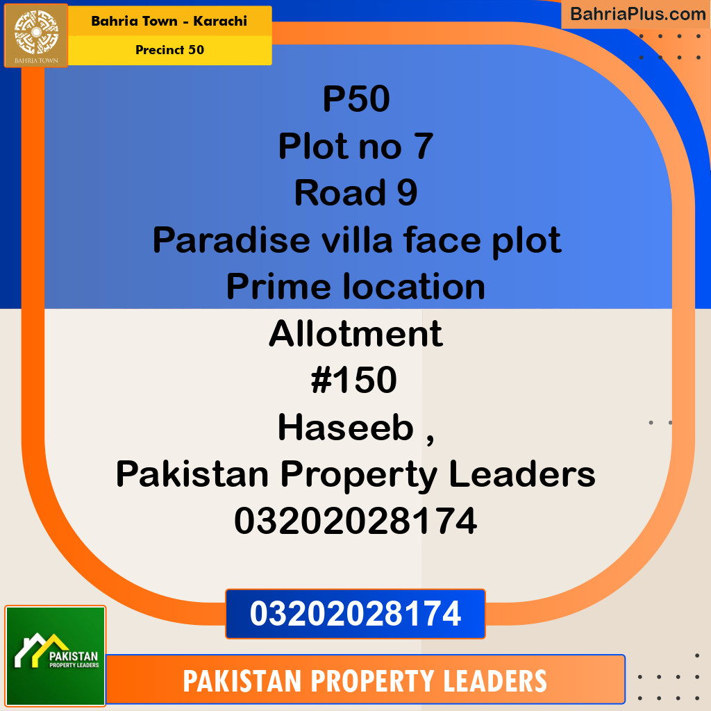 500 Sq. Yards Residential Plot for Sale in Precinct 50 -  Bahria Town, Karachi - (BP-223524)