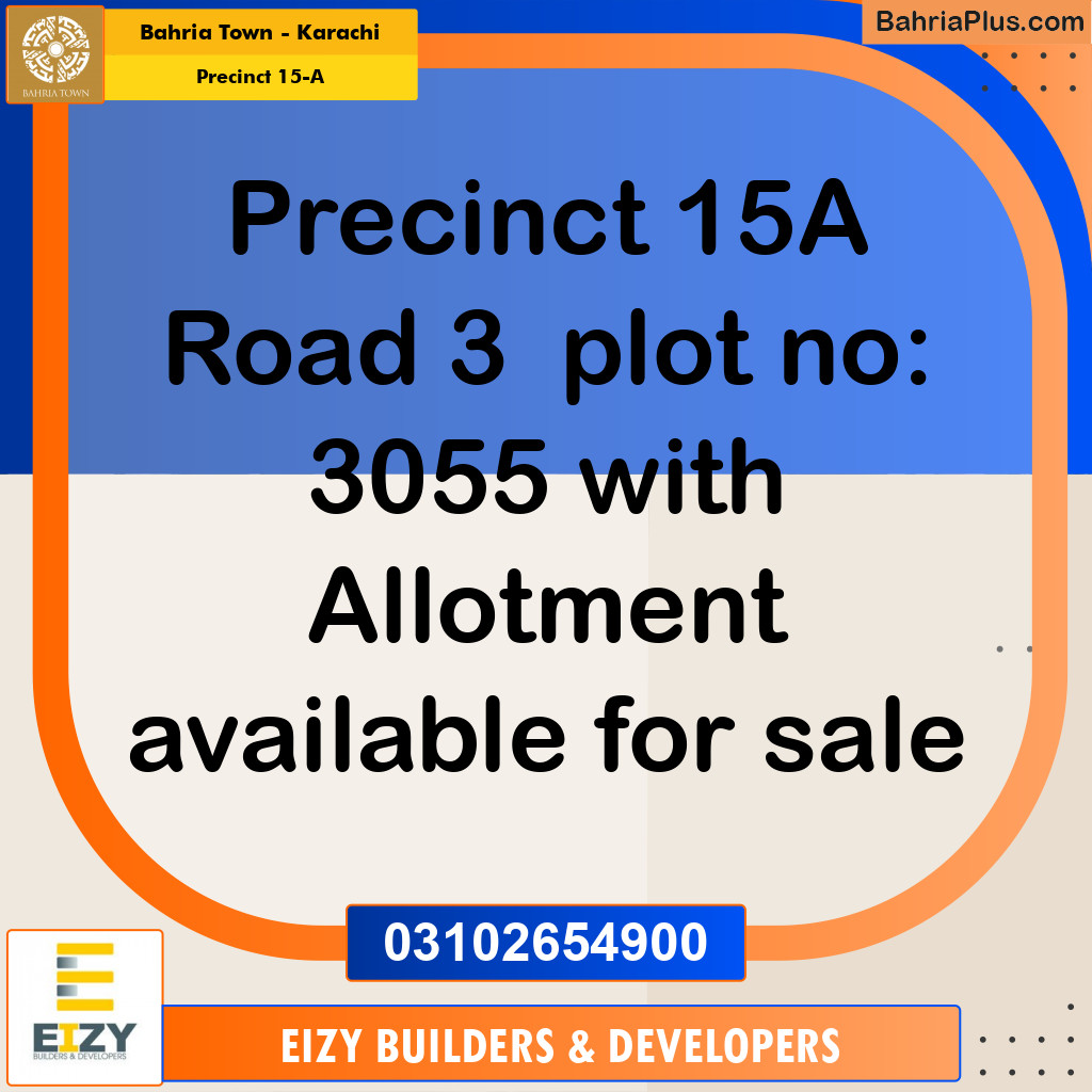 132 Sq. Yards Residential Plot for Sale in Precinct 15-A - Bahria Town, Karachi - (BP-223569)