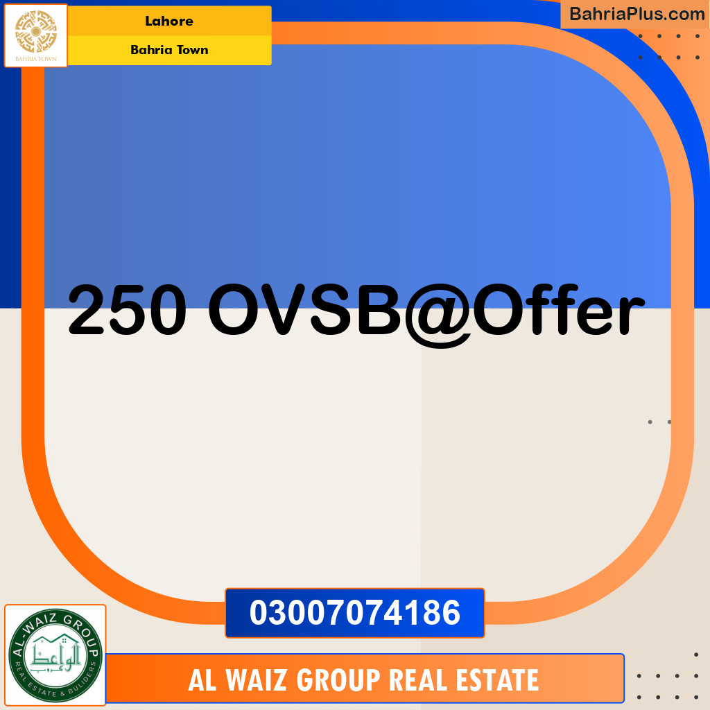 Residential Plot for Sale in Bahria Town, Lahore - (BP-223705)