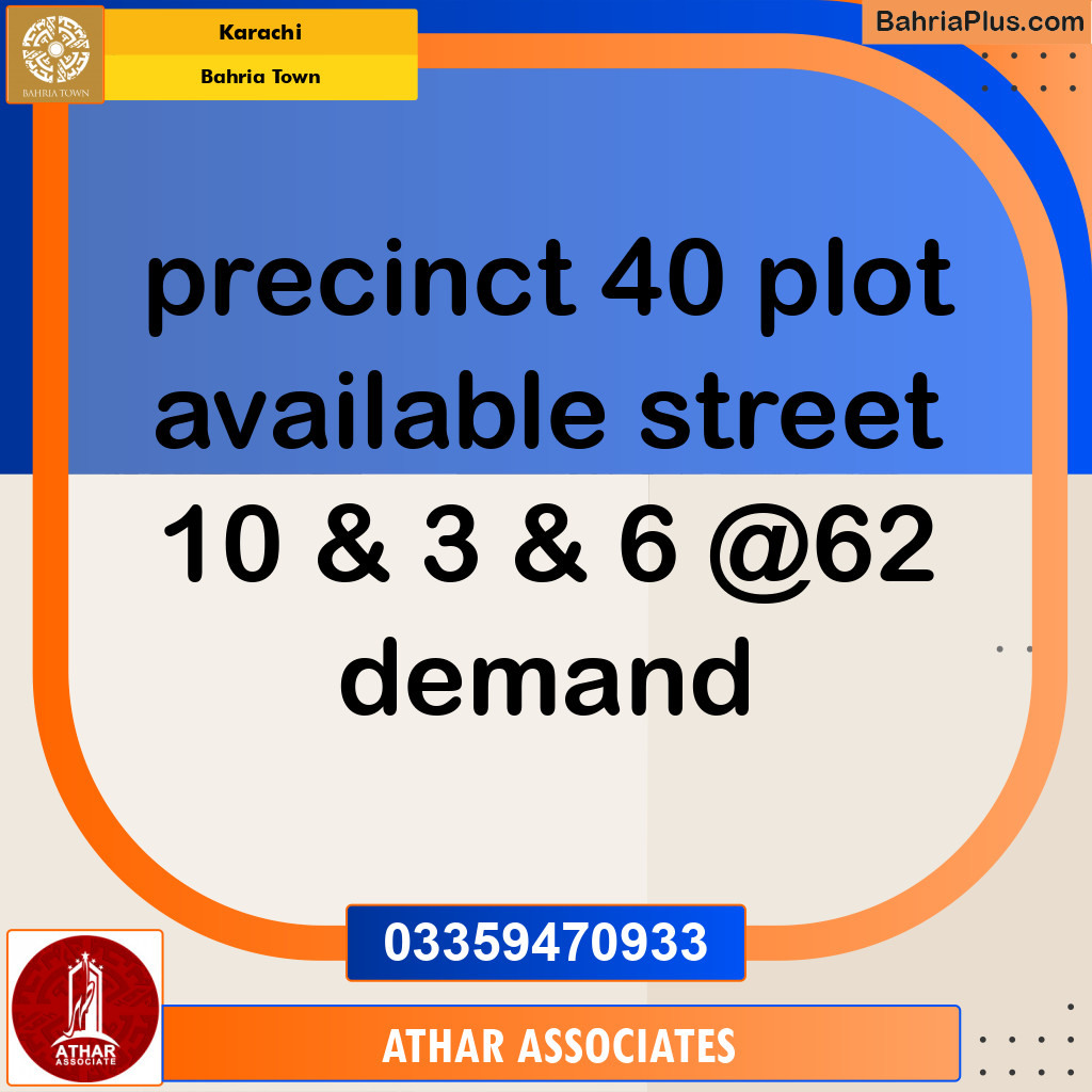 Residential Plot for Sale in Bahria Town, Karachi - (BP-223726)