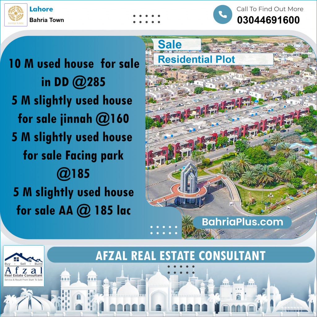 Residential Plot for Sale in Bahria Town, Lahore - (BP-223806)