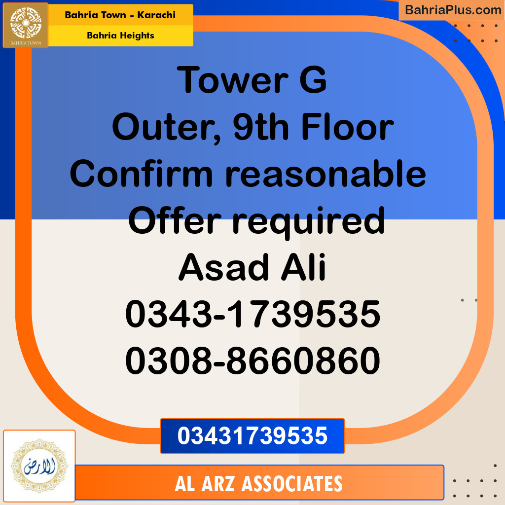 1100 Sq. Ft. Residential Apartment for Sale in Bahria Heights -  Bahria Town, Karachi - (BP-223816)