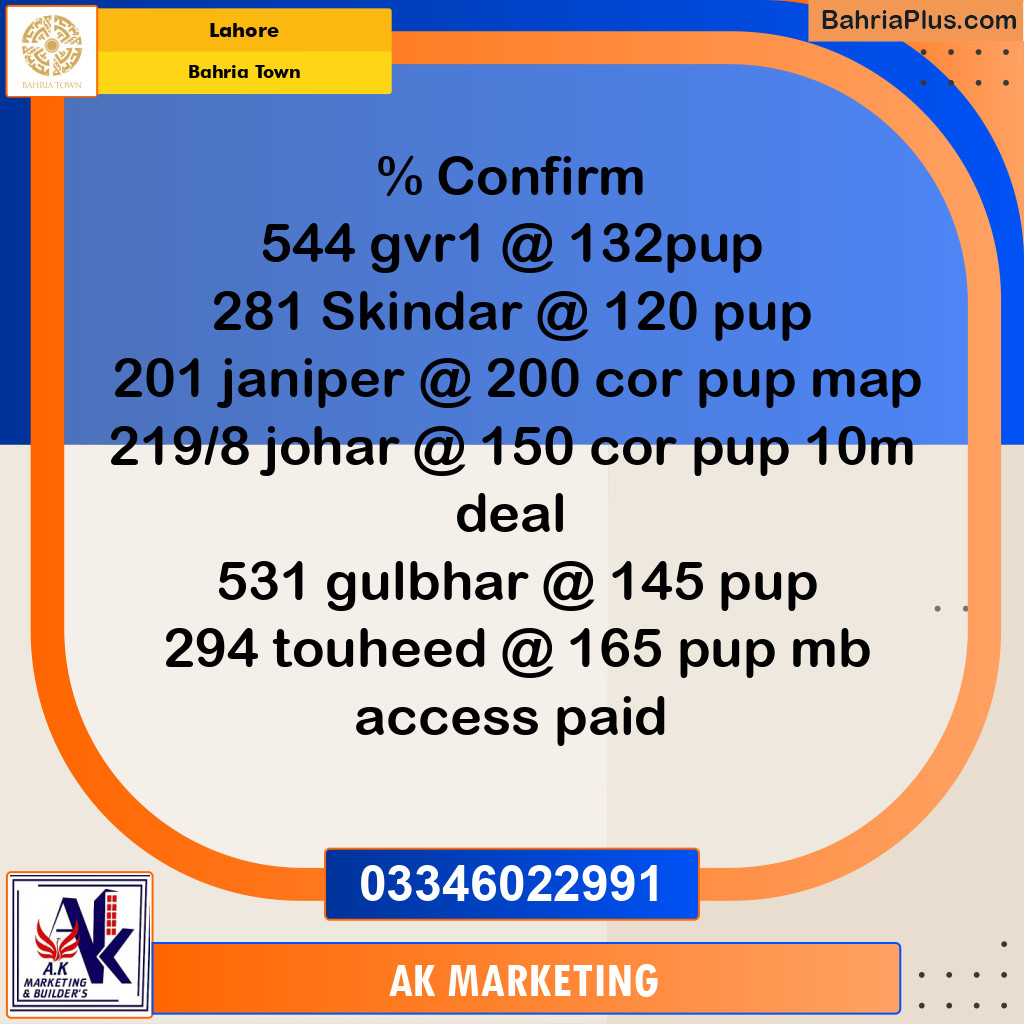 10 Marla Residential Plot for Sale in Bahria Town, Lahore - (BP-223857)