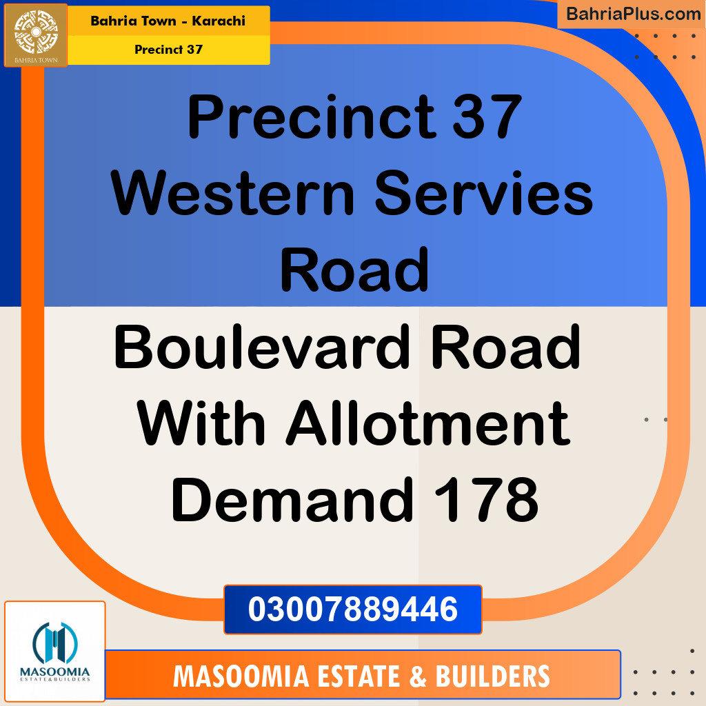 Residential Plot for Sale in Precinct 37 -  Bahria Town, Karachi - (BP-223952)