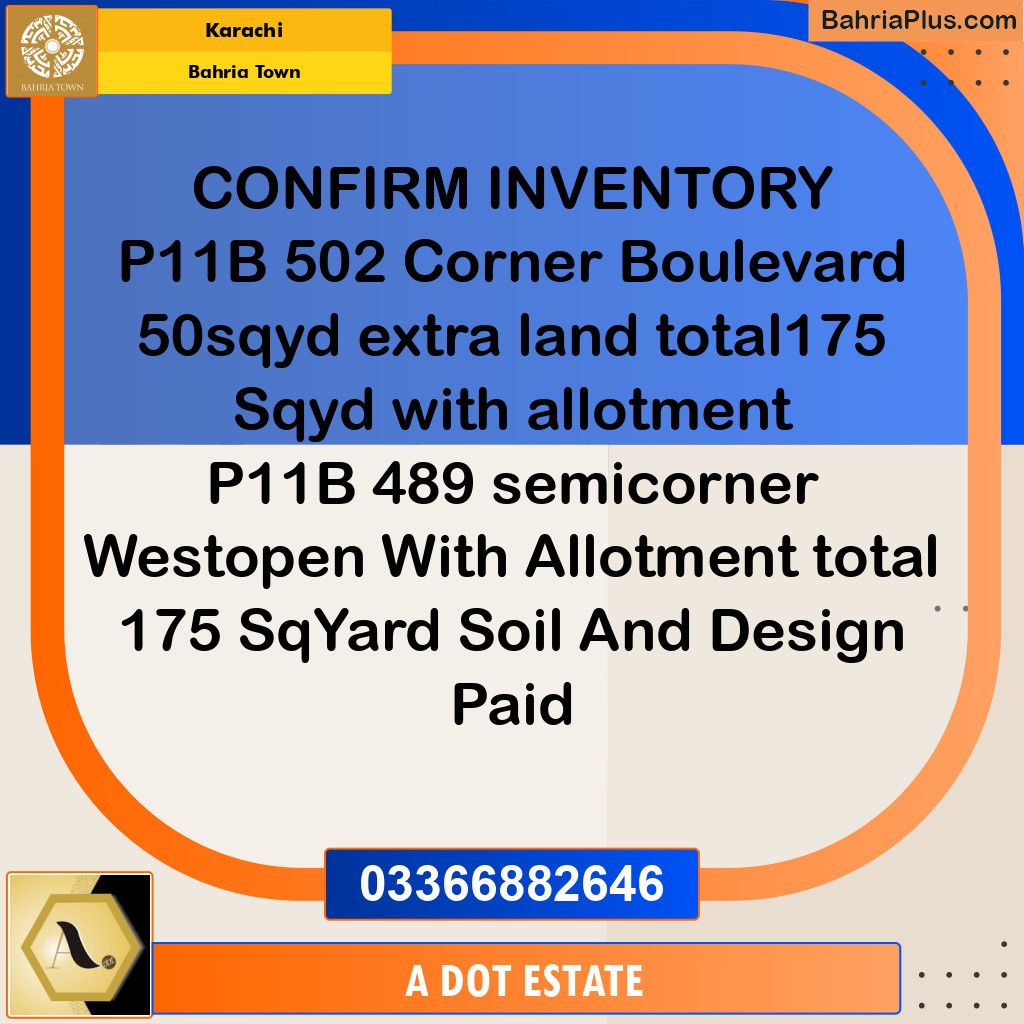 125 Sq. Yards Residential Plot for Sale in Bahria Town, Karachi - (BP-223958)