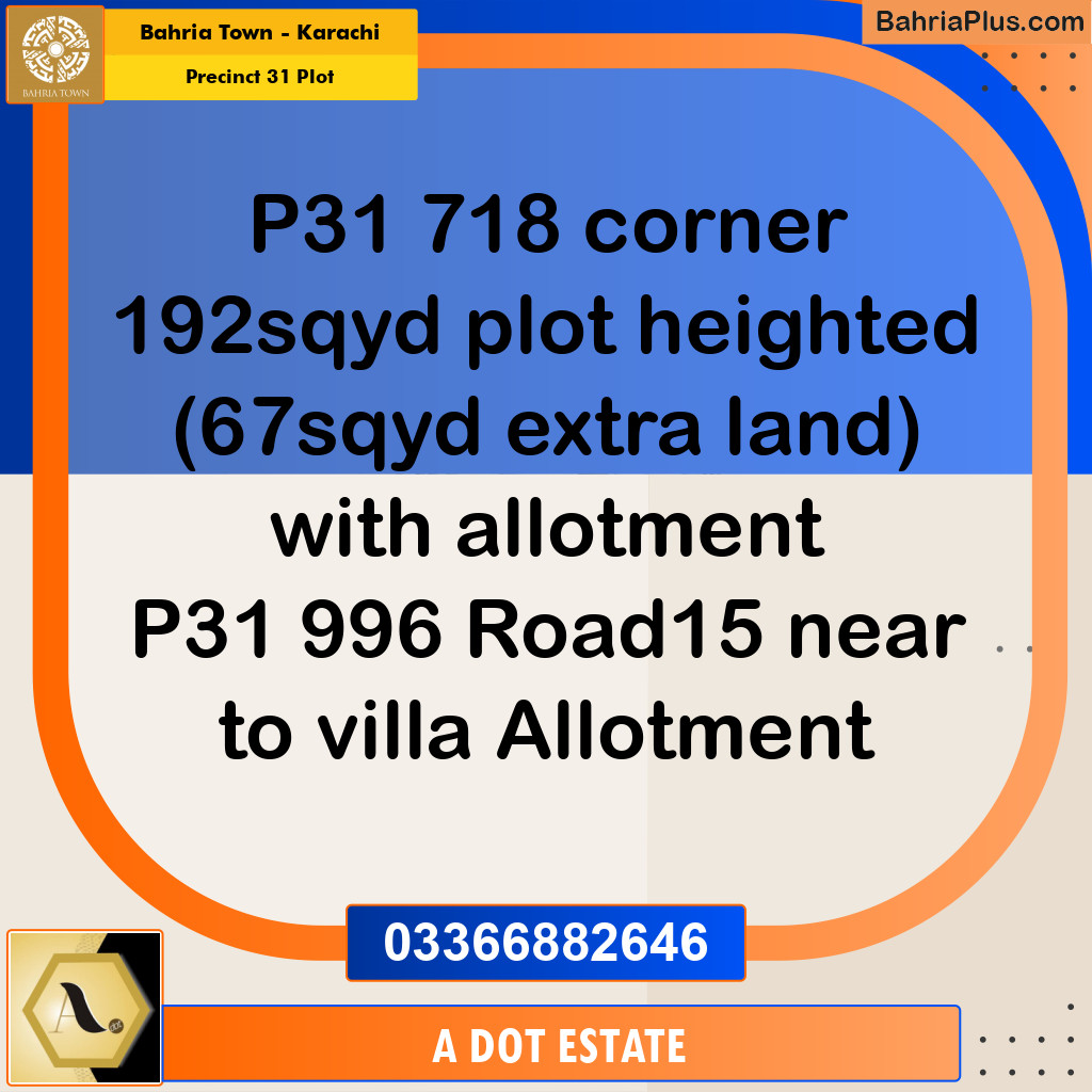 125 Sq. Yards Residential Plot for Sale in Precinct 31 Plot -  Bahria Town, Karachi - (BP-223965)