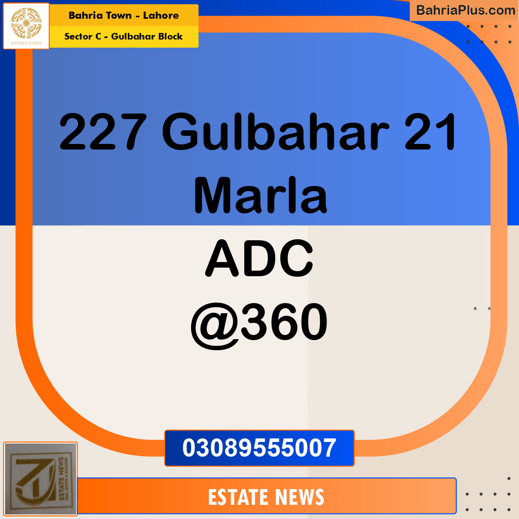Residential Plot for Sale in Sector C - Gulbahar Block - Bahria Town, Lahore - (BP-224016)