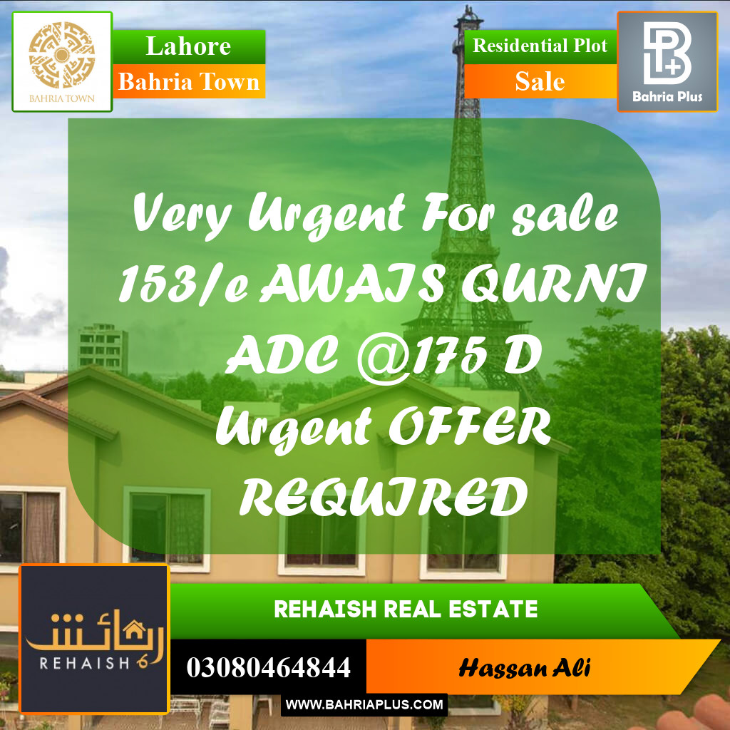 Residential Plot for Sale in Bahria Town, Lahore - (BP-224032)